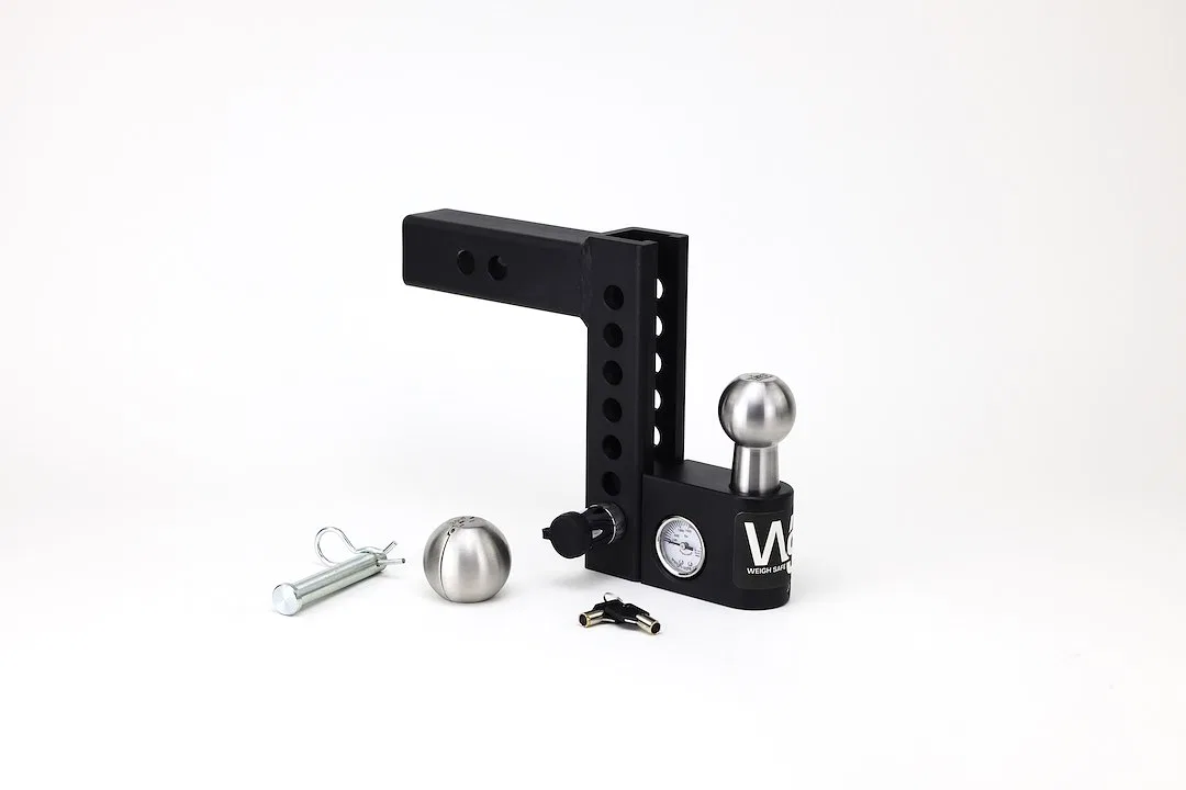 AWS6-2 – WEIGH SAFE Trailer Hitch Ball Mount, Fits 2 Inch Receiver 12500 Gross Trailer Weight Adjustable Stowable Des...